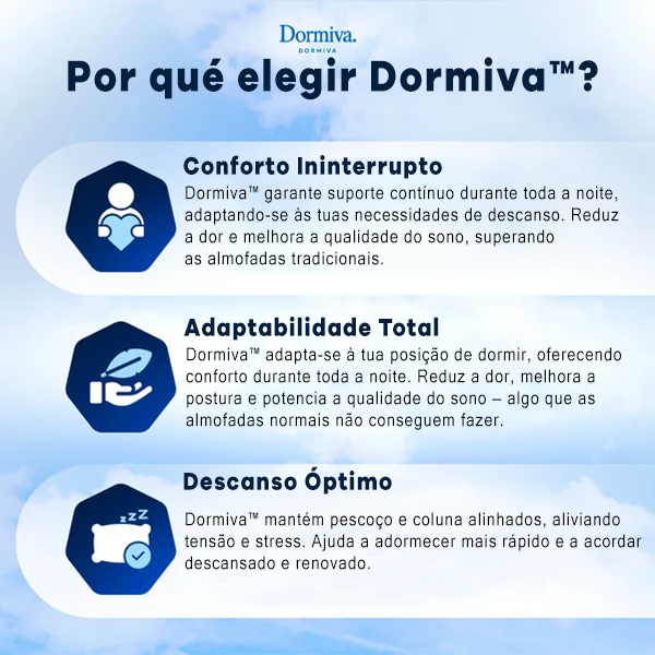 Almofada Cervical Ortopédica - Dormiva Aura™