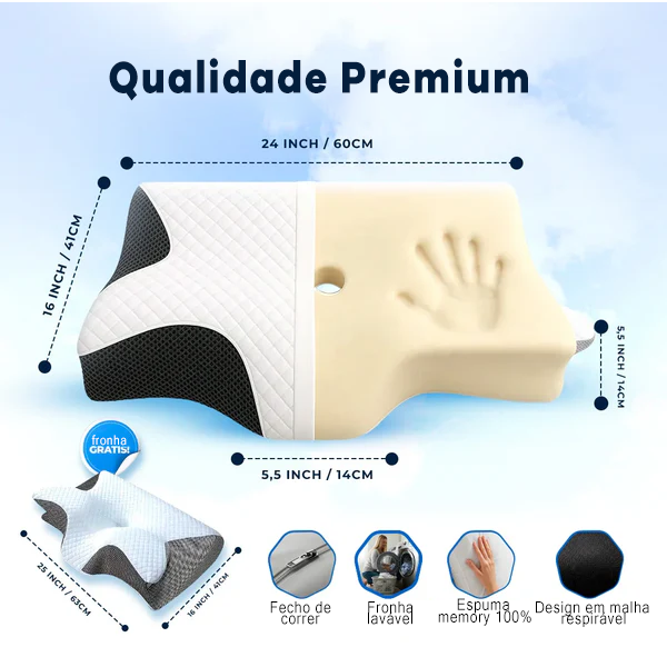 Almofada Cervical Ortopédica - Dormiva Aura™